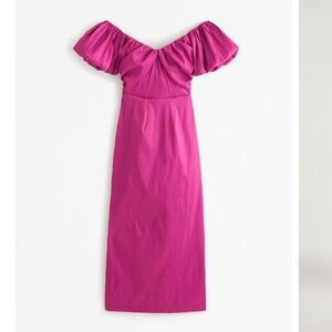 Abercrombie & Fitch Pink Midi Dress |  XS Petite